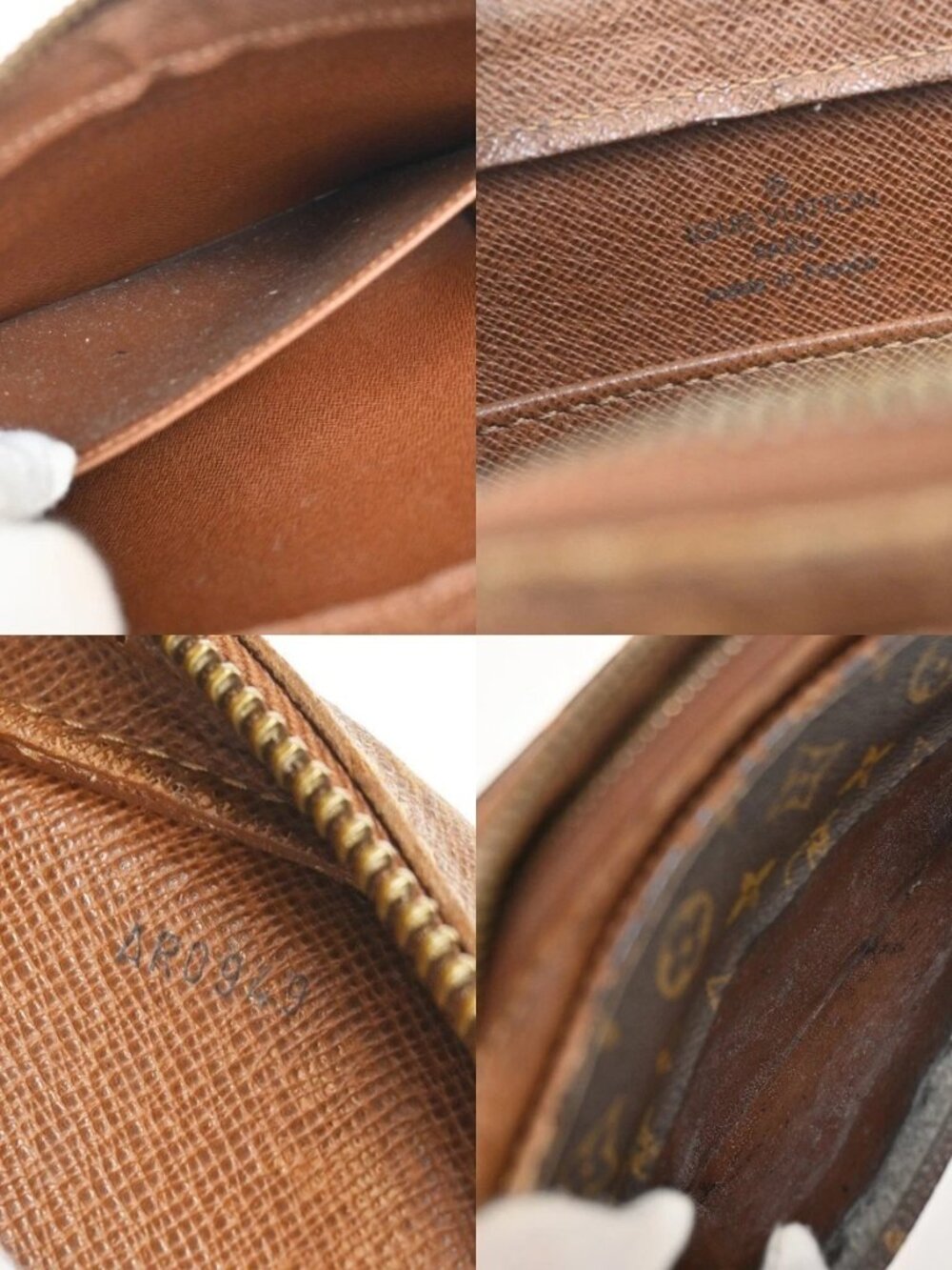 LOUIS VUITTON Orsay Clutch Hand Bag Monogram Leather Brown France - Picture 16 of 16